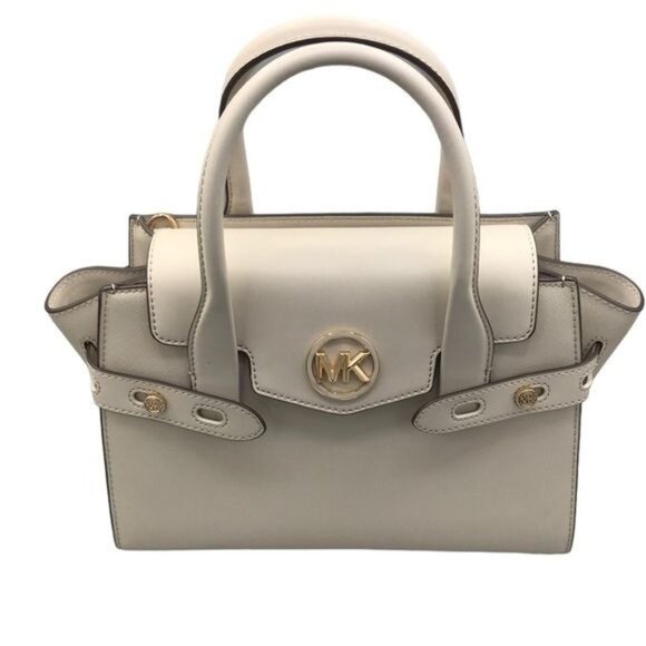 Michael Kors Carmen Satchel In Light Sand With tags - Picture 1 of 9